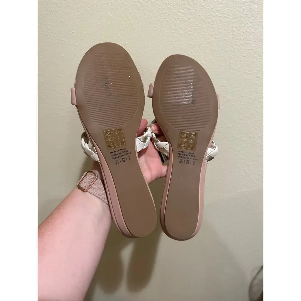 Draper James Braided Ellie Sandals Chambray size 8.5 - Picture 4 of 5